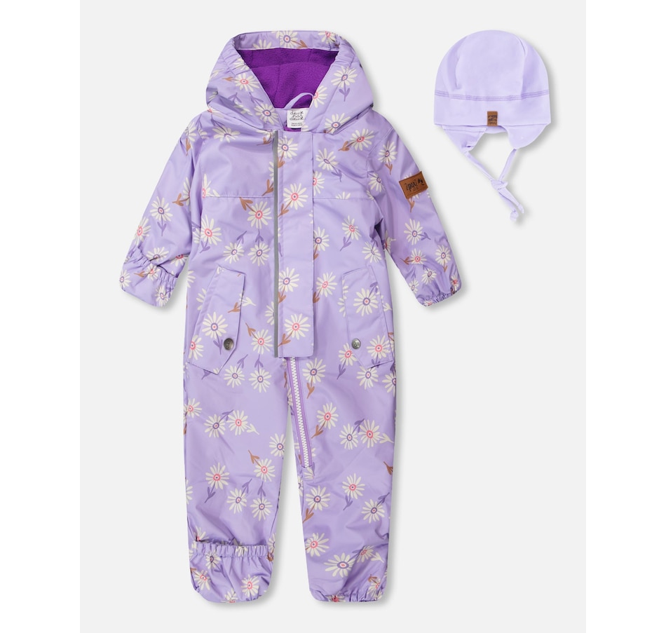 Image 930116.jpg, Product 930-116 / Price $89.00, Baby Mid-Season One-Piece Daisy Print Outerwear with Hat from Deux par Deux on TSC.ca's Fashion department