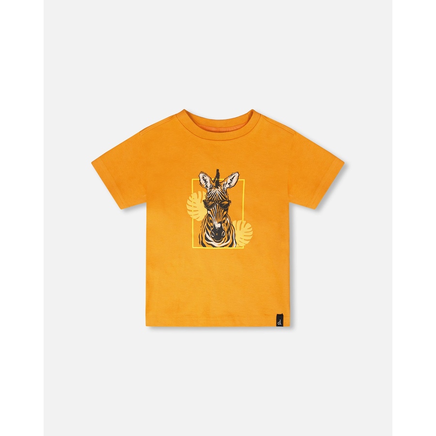 Image 930341_ST01.jpg, Product 930-341 / Price $34.00, Organic Cotton Zebra Short Sleeve T-Shirt from Deux par Deux on TSC.ca's Fashion department