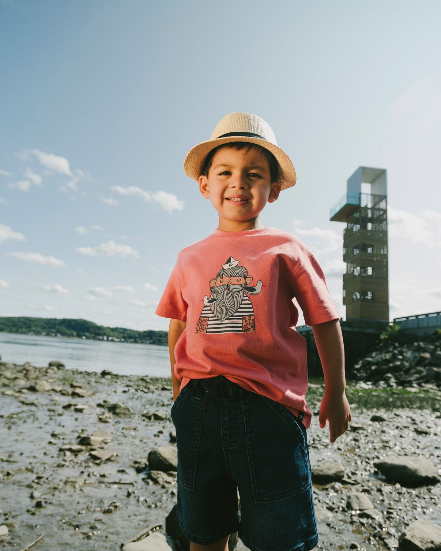 Organic Cotton Sailor Graphic Short Sleeve T-Shirt - TSC.ca