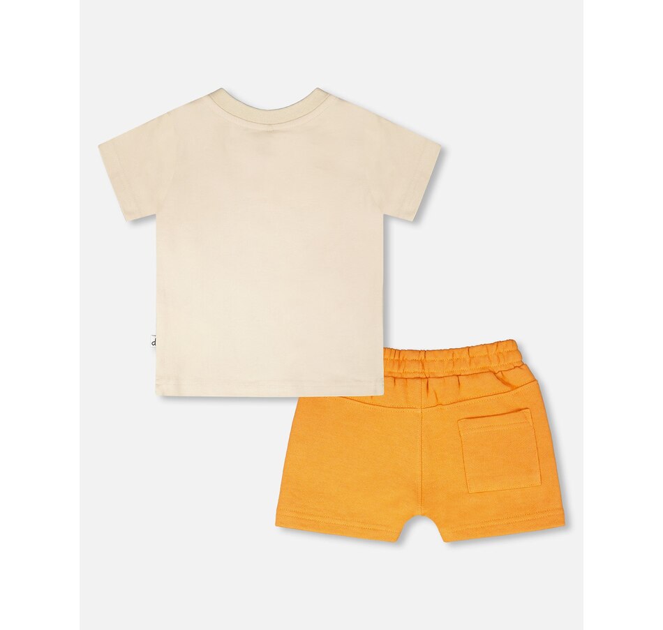Image 930397_ALTMORE1.jpg, Product 930-397 / Price $45.00, Organic Cotton Lion and Savanna Short Sleeve T-Shirt and Short Set from Deux par Deux on TSC.ca's Fashion department