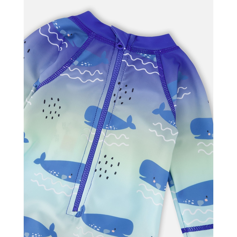 Image 930453_ALTMORE4.jpg, Product 930-453 / Price $23.00, One-Piece Long Sleeve Whale Print Rashguard from Deux par Deux on TSC.ca's Fashion department