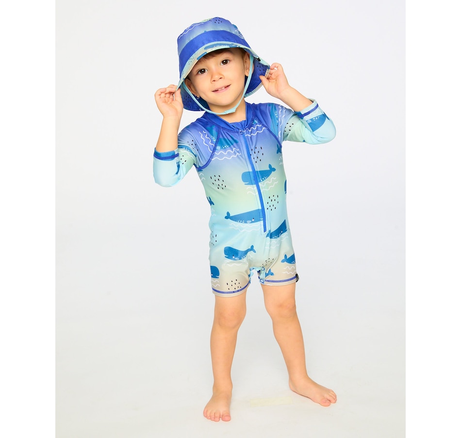Image 930469_ALTMORE2.jpg, Product 930-469 / Price $34.30, One-Piece Long Sleeve Whale Rashguard from Deux par Deux on TSC.ca's Fashion department