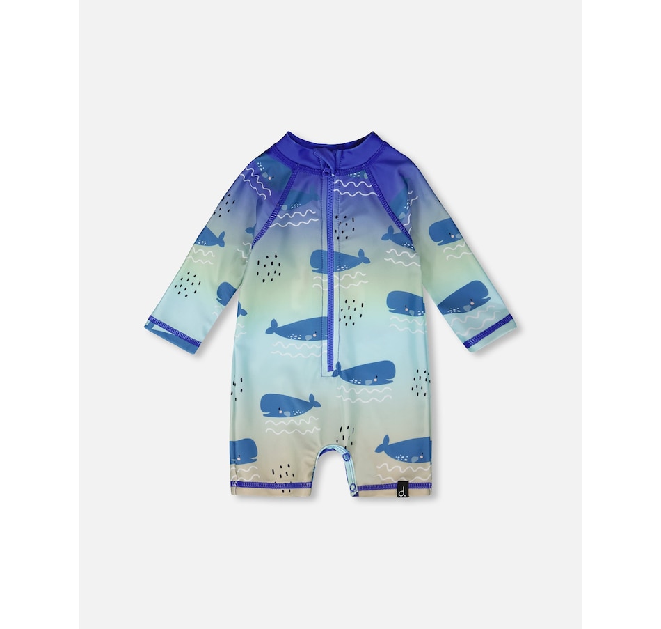 Image 930469_ST01.jpg, Product 930-469 / Price $34.30, One-Piece Long Sleeve Whale Rashguard from Deux par Deux on TSC.ca's Fashion department
