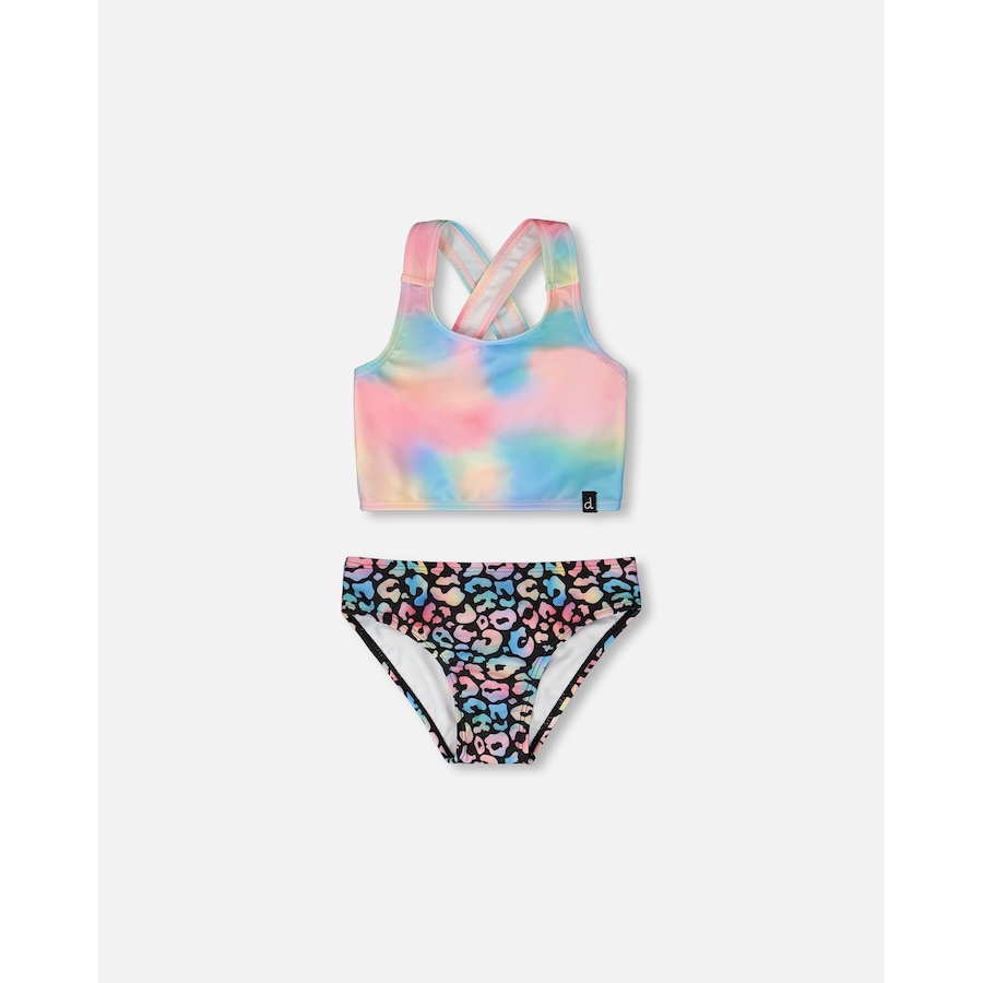 Image 930477_ST01.jpg, Product 930-477 / Price $23.50, Two-Piece Crossed Straps Sporty Crop Top Swimsuit from Deux par Deux on TSC.ca's Fashion department