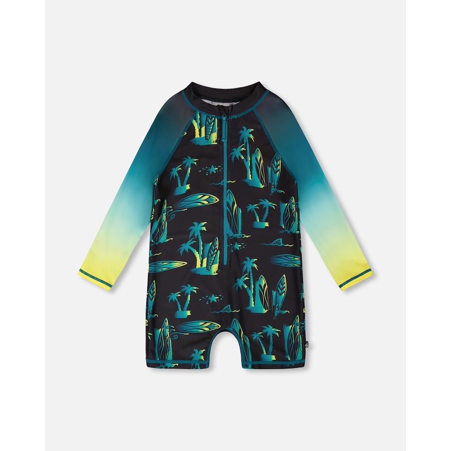 Image 930479_ST01.jpg, Product 930-479 / Price $23.00, One-Piece Long Sleeve Surf Print Rashguard from Deux par Deux on TSC.ca's Fashion department