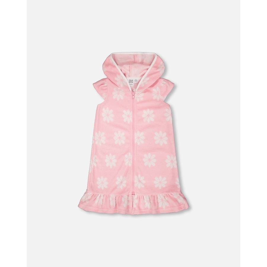 Image 930521_ST01.jpg, Product 930-521 / Price $29.50, Terry Cloth Beach Hoodie Flowers Dress from Deux par Deux on TSC.ca's Fashion department