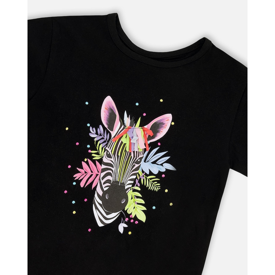 Image 930540_ALTMORE3.jpg, Product 930-540 / Price $18.00, Organic Cotton Jersey Zebra Short Sleeve T-Shirt from Deux par Deux on TSC.ca's Fashion department