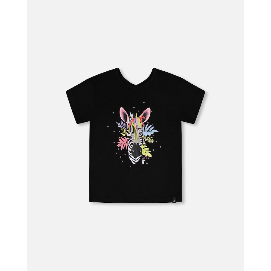 Image 930540_ST01.jpg, Product 930-540 / Price $18.00, Organic Cotton Jersey Zebra Short Sleeve T-Shirt from Deux par Deux on TSC.ca's Fashion department