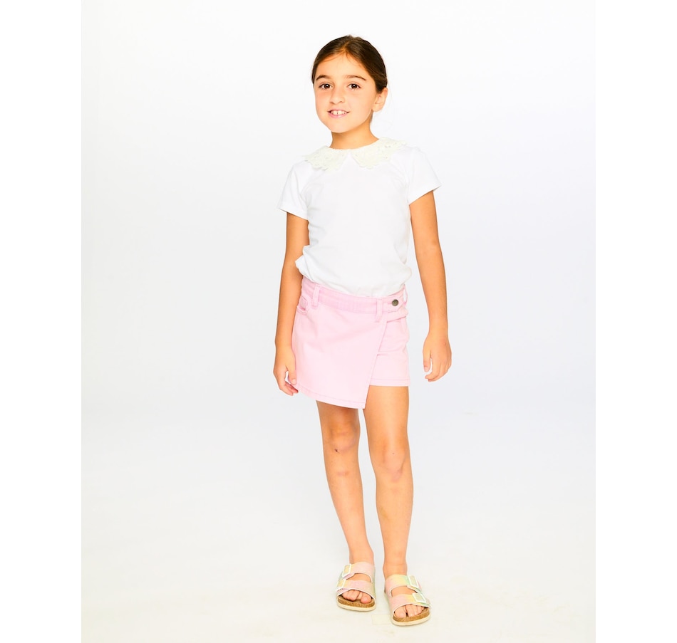 Image 930556_ALTMORE1.jpg, Product 930-556 / Price $32.00 - $34.00, Short Sleeve Crochet Peter Pan Collar T-Shirt from Deux par Deux on TSC.ca's Fashion department