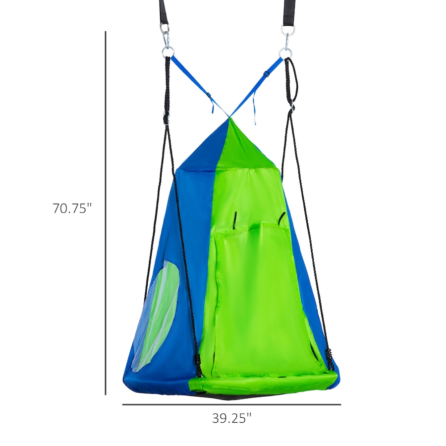 Image 930593_ALTMORE2.jpg, Product 930-593 / Price $79.99, Outsunny Kids Hanging Tree Swing Tent, Sensory Swing with Screen Window from Outsunny on TSC.ca's Home & Garden department