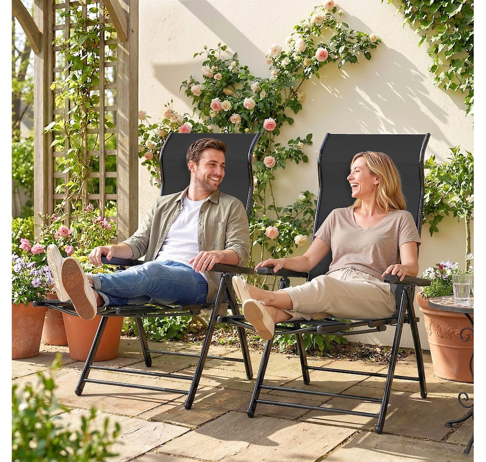 Image 930602_ALTMORE17.jpg, Product 930-602 / Price $179.99, Outsunny Folding Patio Chairs, Outdoor Recliner with Footrest from Outsunny on TSC.ca's Home & Garden department