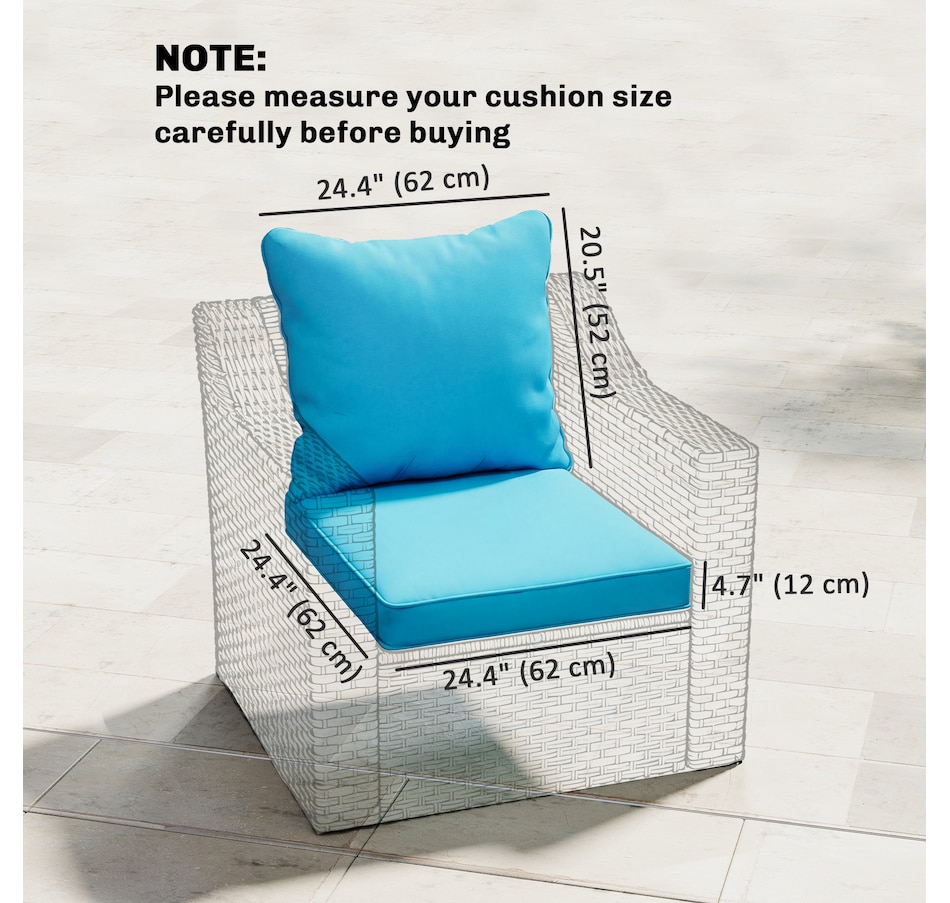 Image 930604_ALTMORE11.jpg, Product 930-604 / Price $129.99 - $155.99, Outsunny Patio Chair Cushions Pillows Set of 2, Replacement Patio Cushions from Outsunny on TSC.ca's Home & Garden department