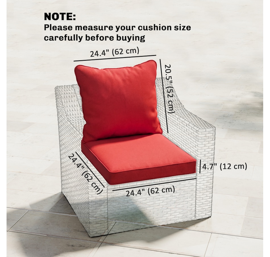 Image 930604_ALTMORE2.jpg, Product 930-604 / Price $129.99 - $155.99, Outsunny Patio Chair Cushions Pillows Set of 2, Replacement Patio Cushions from Outsunny on TSC.ca's Home & Garden department