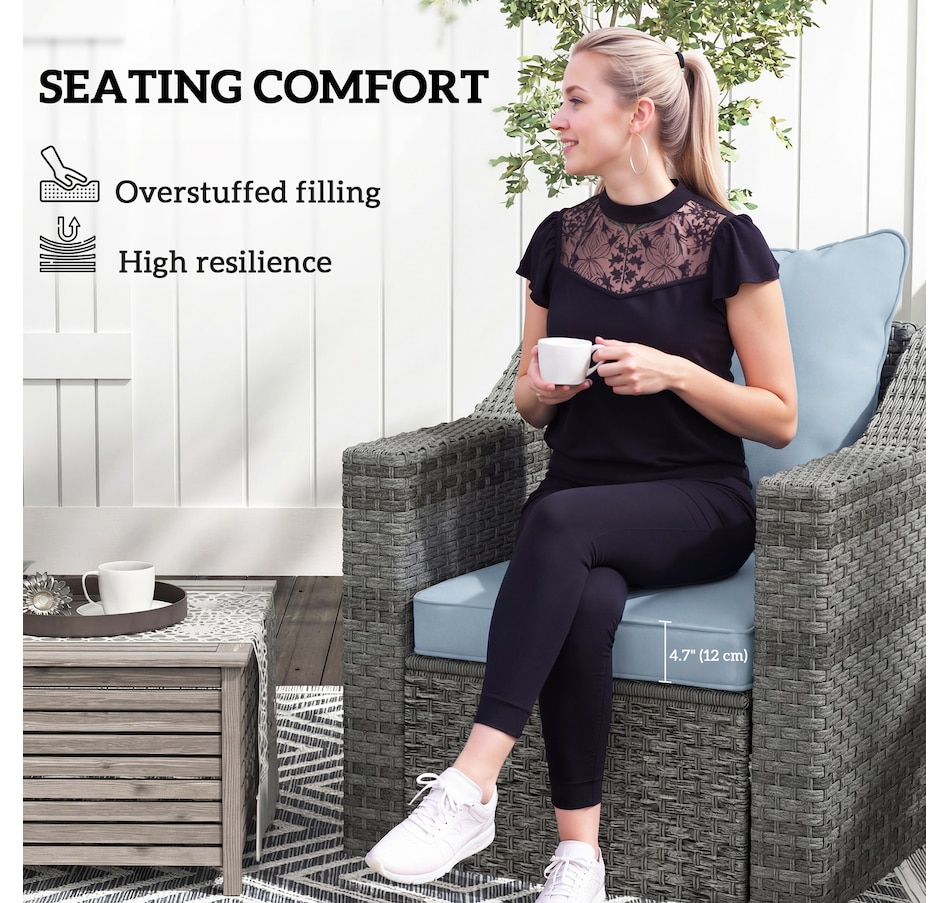 Image 930604_ALTMORE22.jpg, Product 930-604 / Price $129.99 - $155.99, Outsunny Patio Chair Cushions Pillows Set of 2, Replacement Patio Cushions from Outsunny on TSC.ca's Home & Garden department