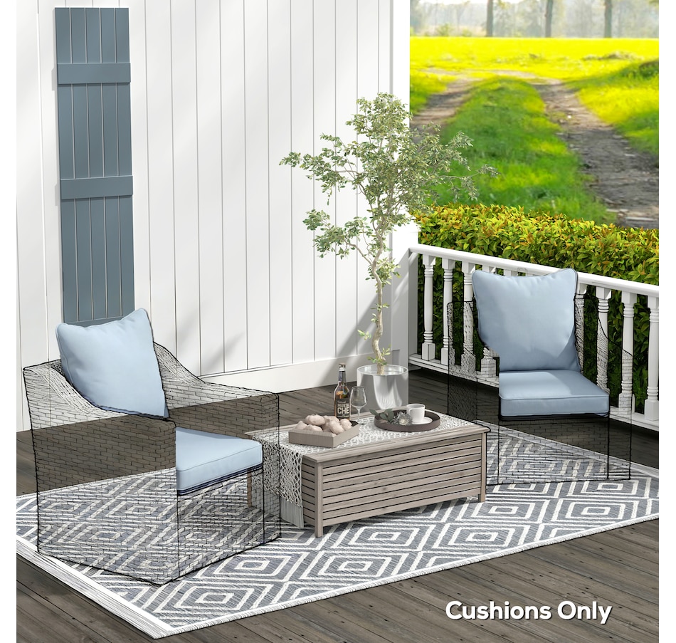 Image 930604_ALTMORE24.jpg, Product 930-604 / Price $129.99 - $155.99, Outsunny Patio Chair Cushions Pillows Set of 2, Replacement Patio Cushions from Outsunny on TSC.ca's Home & Garden department