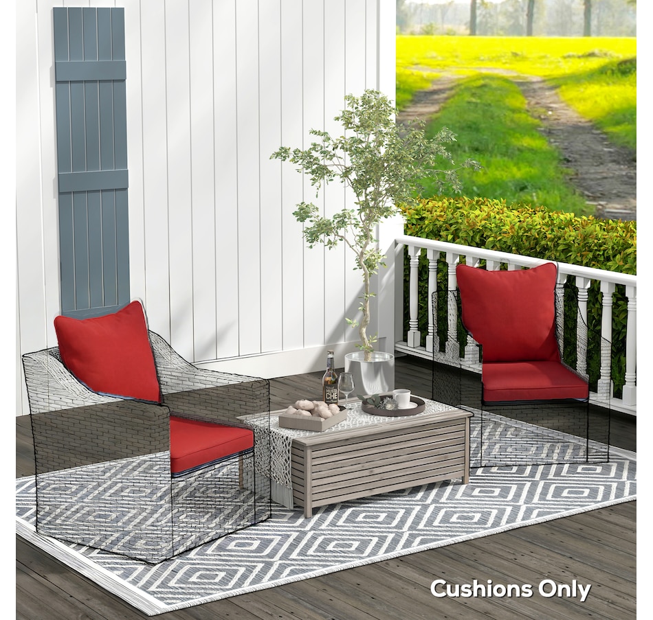 Image 930604_ALTMORE7.jpg, Product 930-604 / Price $129.99 - $155.99, Outsunny Patio Chair Cushions Pillows Set of 2, Replacement Patio Cushions from Outsunny on TSC.ca's Home & Garden department