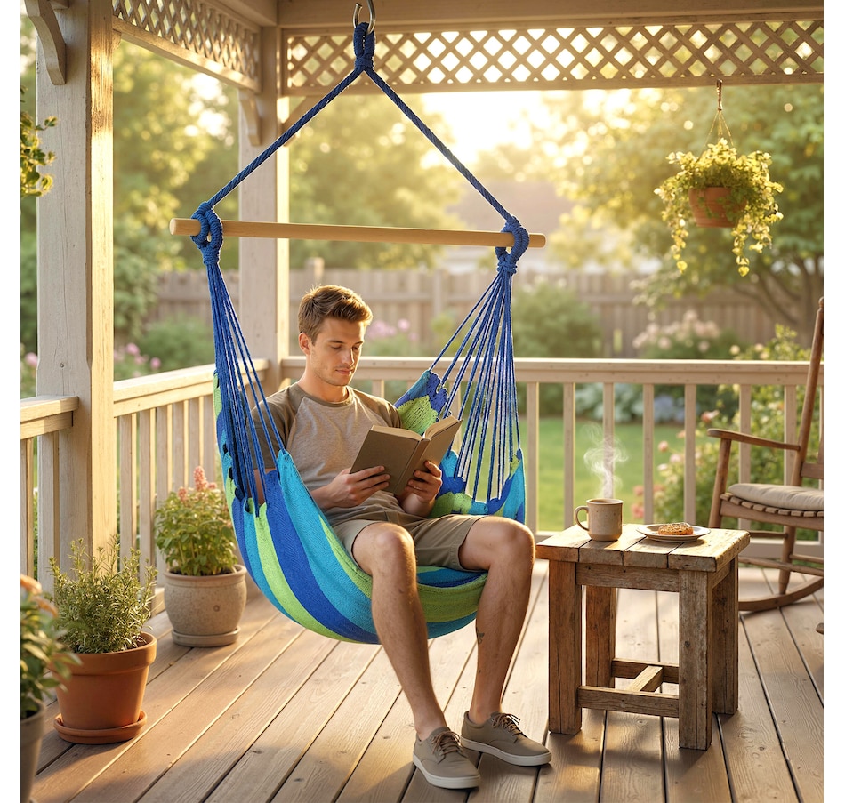 Image 930605_ALTMORE1.jpg, Product 930-605 / Price $34.99 - $37.99, Outsunny Hammock Chair, Swing Hanging Macrame Chair from Outsunny on TSC.ca's Home & Garden department