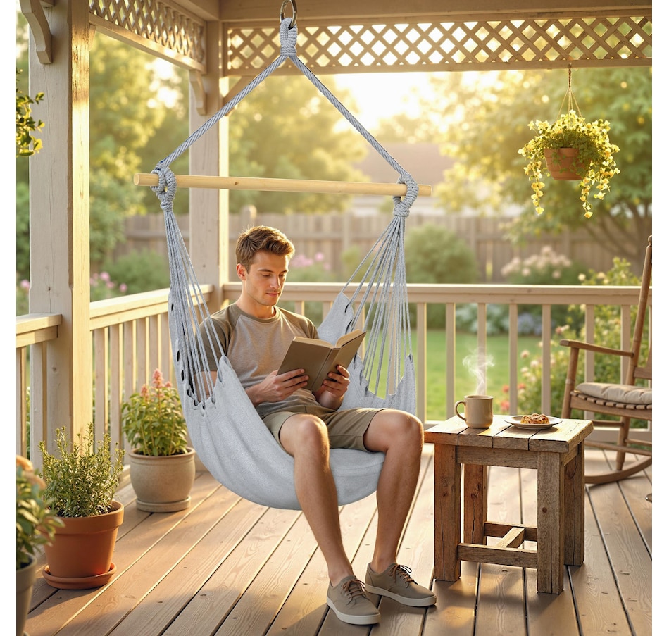 Image 930605_ALTMORE10.jpg, Product 930-605 / Price $34.99 - $37.99, Outsunny Hammock Chair, Swing Hanging Macrame Chair from Outsunny on TSC.ca's Home & Garden department