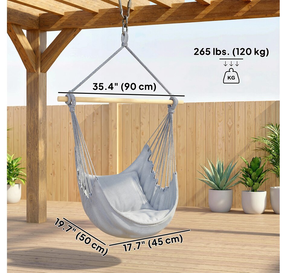 Image 930605_ALTMORE11.jpg, Product 930-605 / Price $34.99 - $37.99, Outsunny Hammock Chair, Swing Hanging Macrame Chair from Outsunny on TSC.ca's Home & Garden department