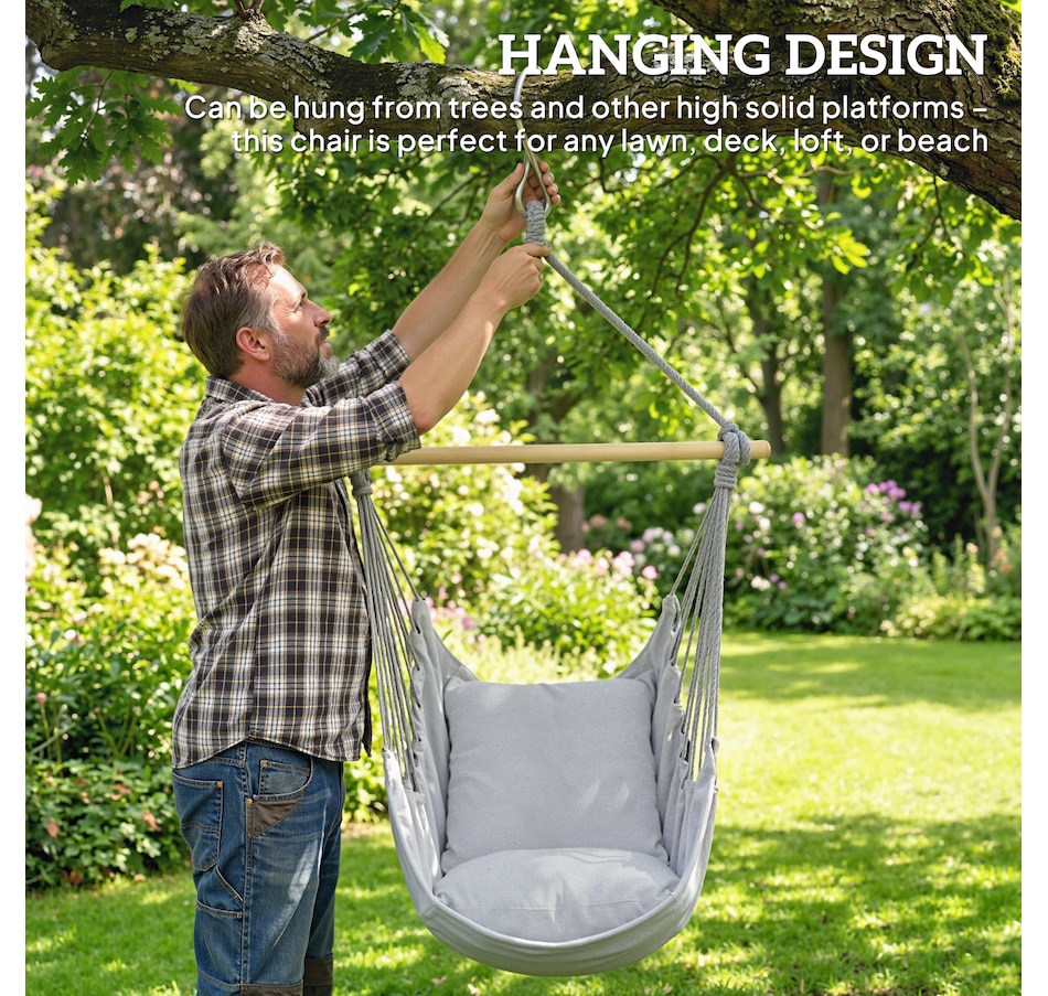 Image 930605_ALTMORE14.jpg, Product 930-605 / Price $34.99 - $37.99, Outsunny Hammock Chair, Swing Hanging Macrame Chair from Outsunny on TSC.ca's Home & Garden department