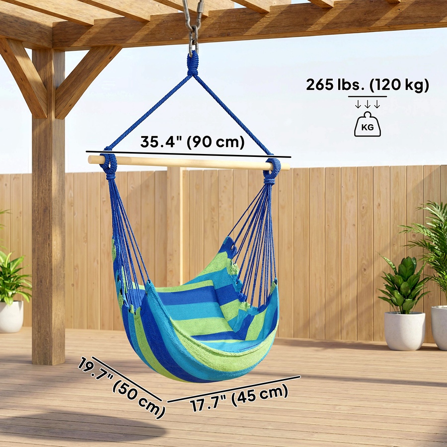 Image 930605_ALTMORE2.jpg, Product 930-605 / Price $42.99, Outsunny Hammock Chair, Swing Hanging Macrame Chair from Outsunny on TSC.ca's Home & Garden department