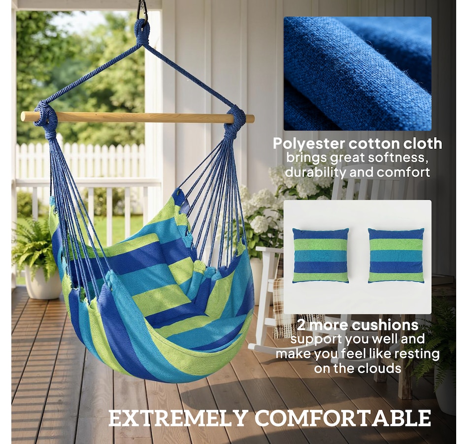 Image 930605_ALTMORE3.jpg, Product 930-605 / Price $34.99 - $37.99, Outsunny Hammock Chair, Swing Hanging Macrame Chair from Outsunny on TSC.ca's Home & Garden department