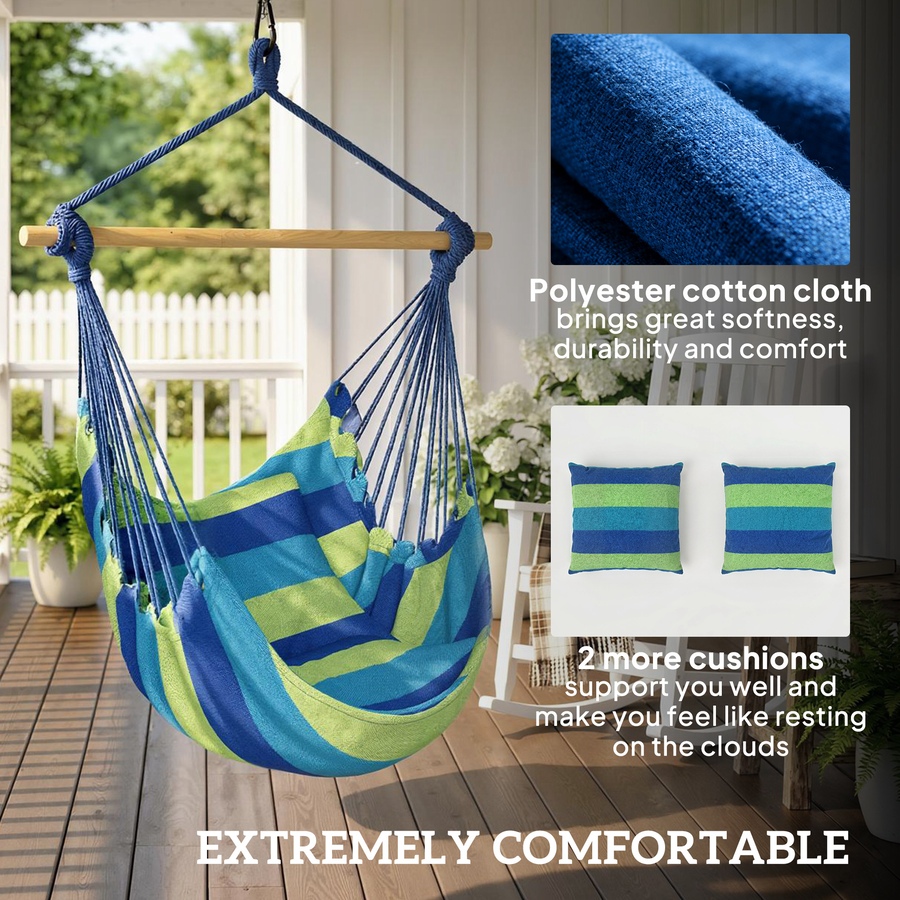 Image 930605_ALTMORE3.jpg, Product 930-605 / Price $42.99, Outsunny Hammock Chair, Swing Hanging Macrame Chair from Outsunny on TSC.ca's Home & Garden department