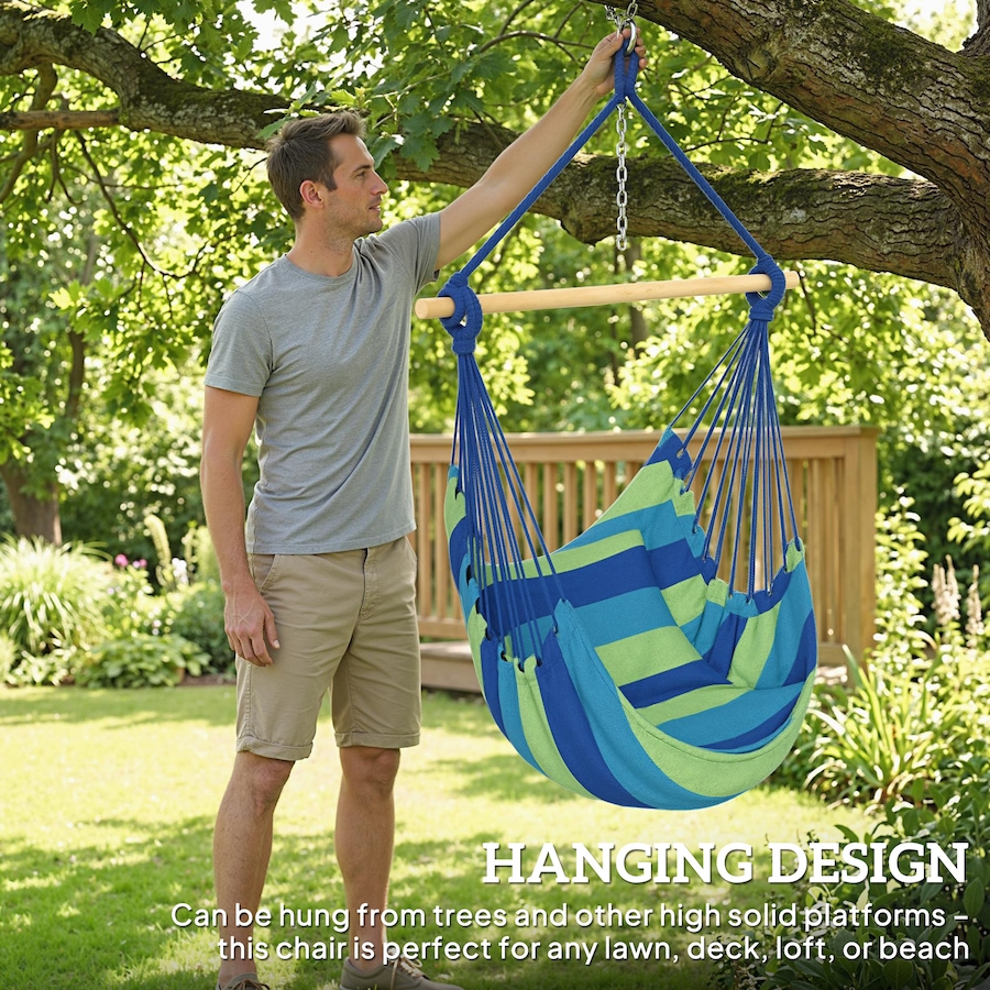 Image 930605_ALTMORE5.jpg, Product 930-605 / Price $42.99, Outsunny Hammock Chair, Swing Hanging Macrame Chair from Outsunny on TSC.ca's Home & Garden department