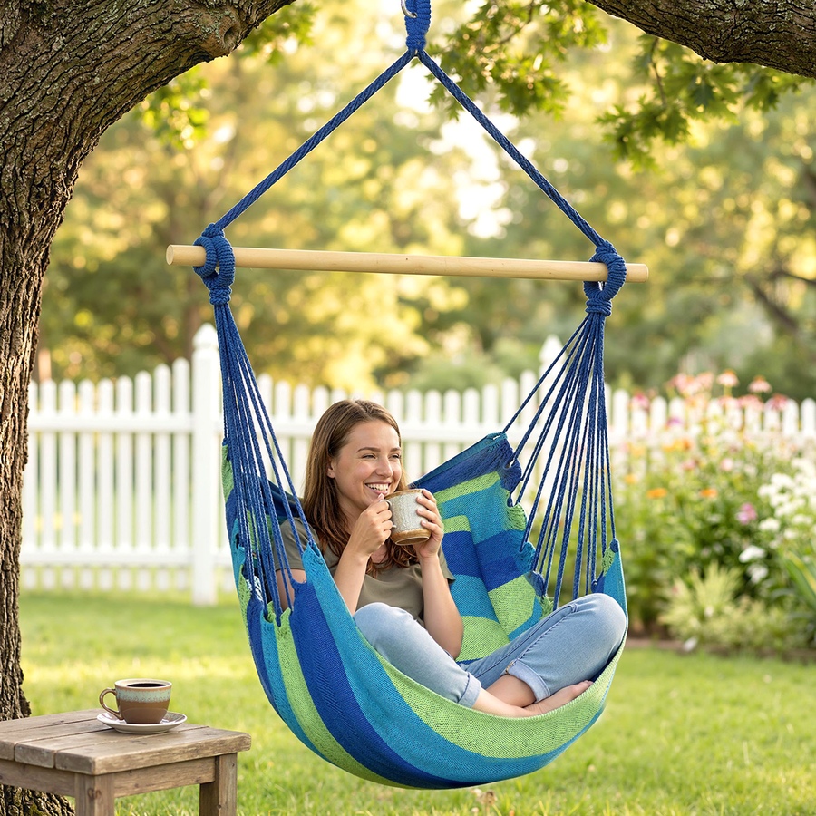 Image 930605_ALTMORE8.jpg, Product 930-605 / Price $42.99, Outsunny Hammock Chair, Swing Hanging Macrame Chair from Outsunny on TSC.ca's Home & Garden department