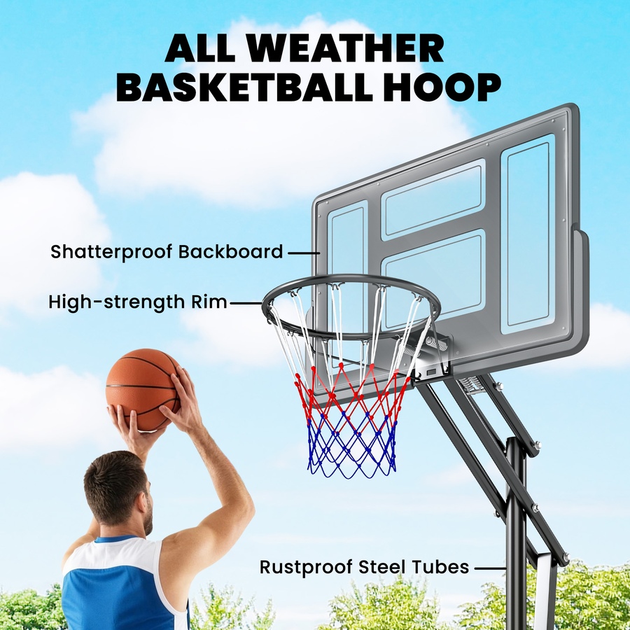 Image 930612_ALTMORE5.jpg, Product 930-612 / Price $189.99, Soozier Basketball Hoop Outdoor, 7.7 FT to 10 FT, Portable Basketball Goal from Soozier on TSC.ca's Health & Fitness department