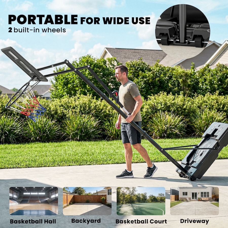 Image 930612_ALTMORE6.jpg, Product 930-612 / Price $189.99, Soozier Basketball Hoop Outdoor, 7.7 FT to 10 FT, Portable Basketball Goal from Soozier on TSC.ca's Health & Fitness department