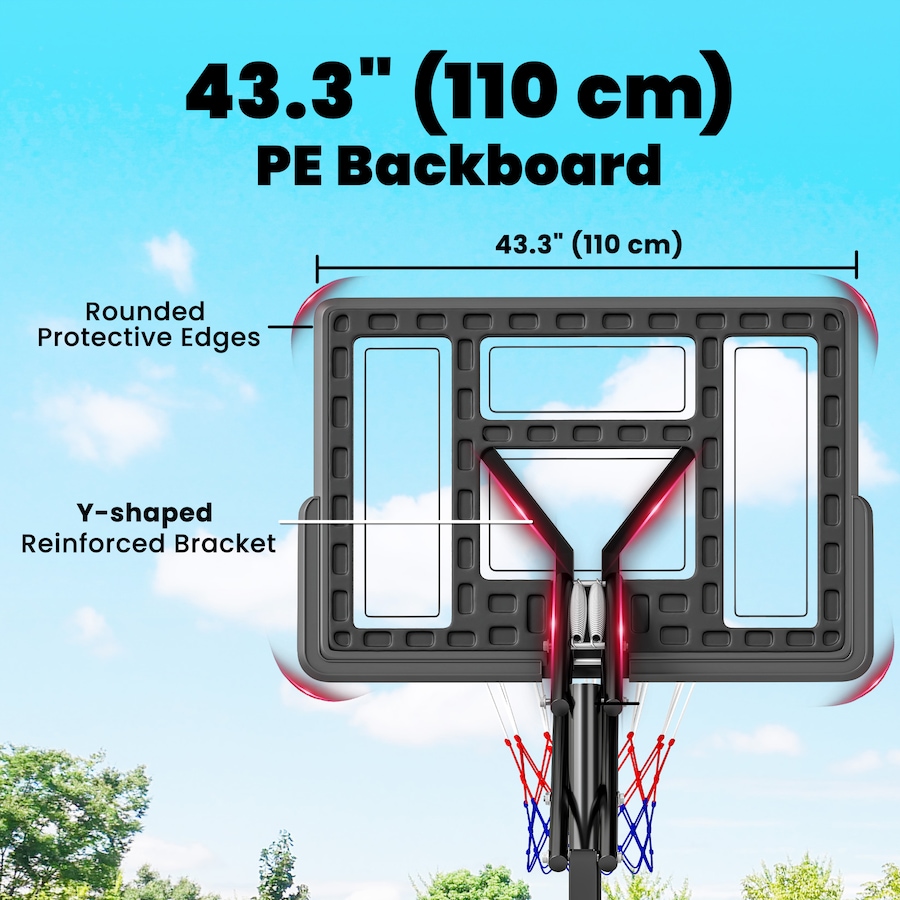 Image 930612_ALTMORE7.jpg, Product 930-612 / Price $189.99, Soozier Basketball Hoop Outdoor, 7.7 FT to 10 FT, Portable Basketball Goal from Soozier on TSC.ca's Health & Fitness department