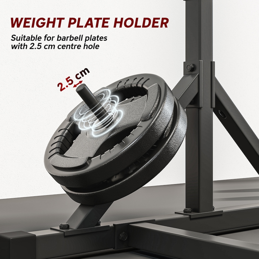 Image 930613_ALTMORE6.jpg, Product 930-613 / Price $169.99, Soozier Adjustable Squat Rack, Multi-Function Bench Press, Black from Soozier on TSC.ca's Health & Fitness department