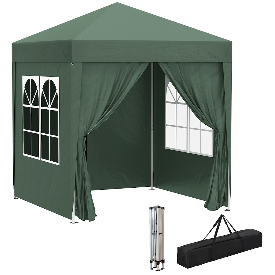 Image 930624.jpg, Product 930-624 / Price $123.99, Outsunny 6.6'x6.6' Pop Up Canopy Tent for Outdoor, Garden, Patio Dark Green from Outsunny on TSC.ca's Home & Garden department