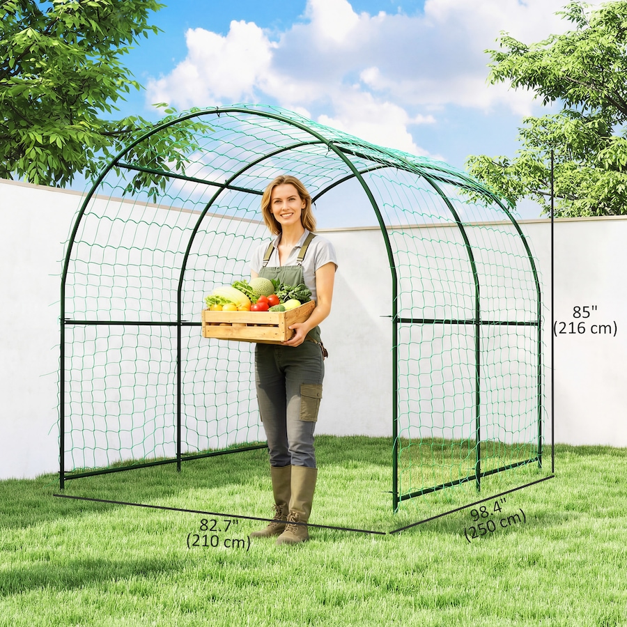 Image 930636_ALTMORE2.jpg, Product 930-636 / Price $125.99, Outsunny Garden Arch Trellis, 7.1FT Tall Cucumber Trellis with Net from Outsunny on TSC.ca's Home & Garden department