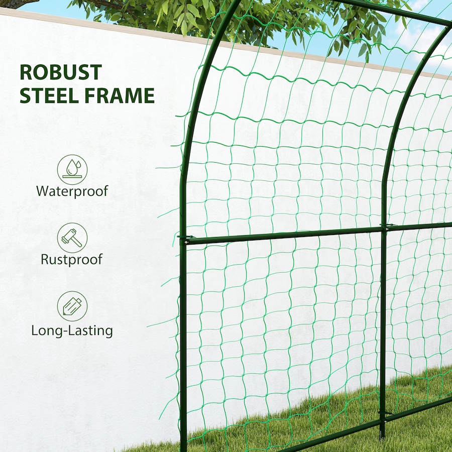 Image 930636_ALTMORE4.jpg, Product 930-636 / Price $125.99, Outsunny Garden Arch Trellis, 7.1FT Tall Cucumber Trellis with Net from Outsunny on TSC.ca's Home & Garden department