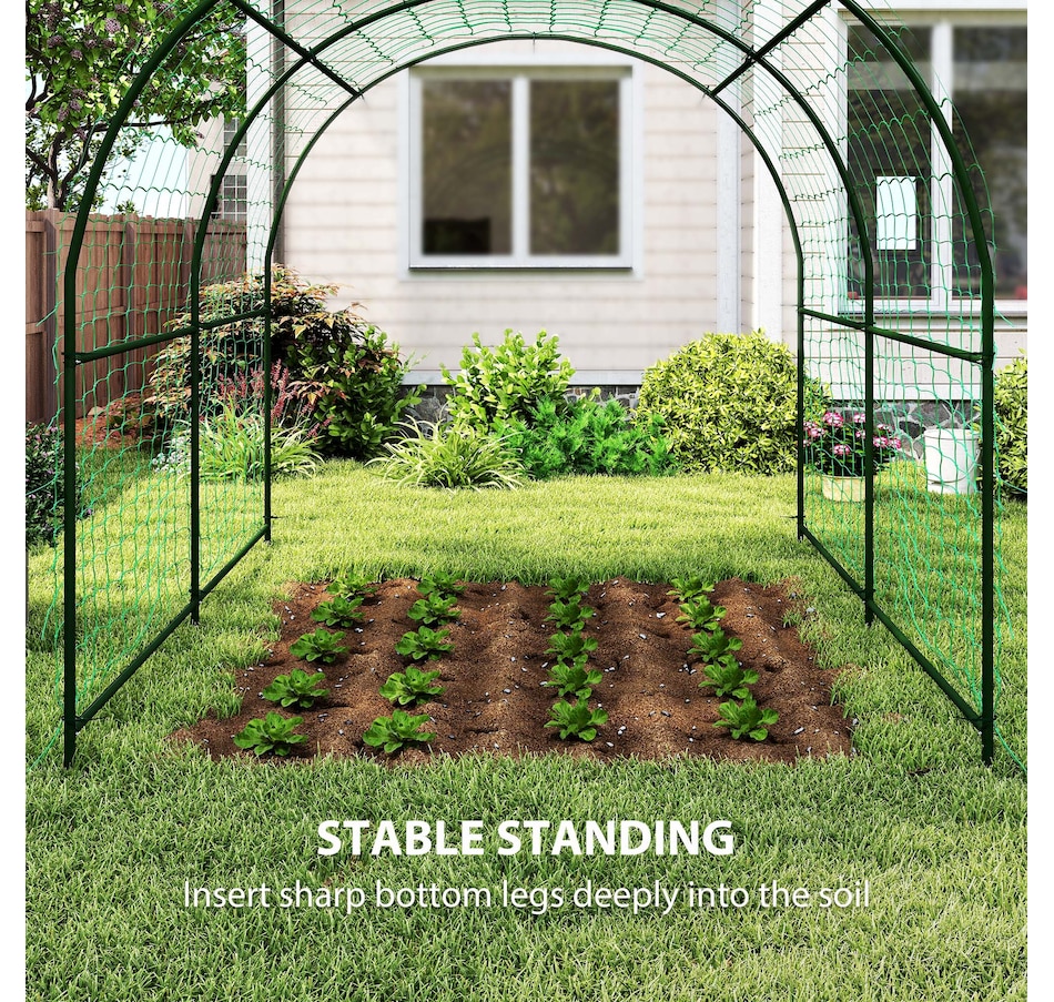 Image 930636_ALTMORE5.jpg, Product 930-636 / Price $125.99, Outsunny Garden Arch Trellis, 7.1FT Tall Cucumber Trellis with Net from Outsunny on TSC.ca's Home & Garden department