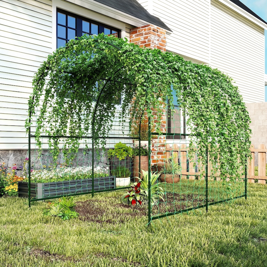 Image 930636_ALTMORE8.jpg, Product 930-636 / Price $125.99, Outsunny Garden Arch Trellis, 7.1FT Tall Cucumber Trellis with Net from Outsunny on TSC.ca's Home & Garden department