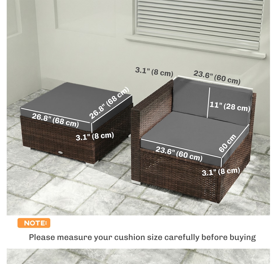 Image 930639_ALTMORE11.jpg, Product 930-639 / Price $164.99 - $169.99, Outsunny Patio Furniture Cushions, Loveseat Cushion with Removable Covers from Outsunny on TSC.ca's Home & Garden department