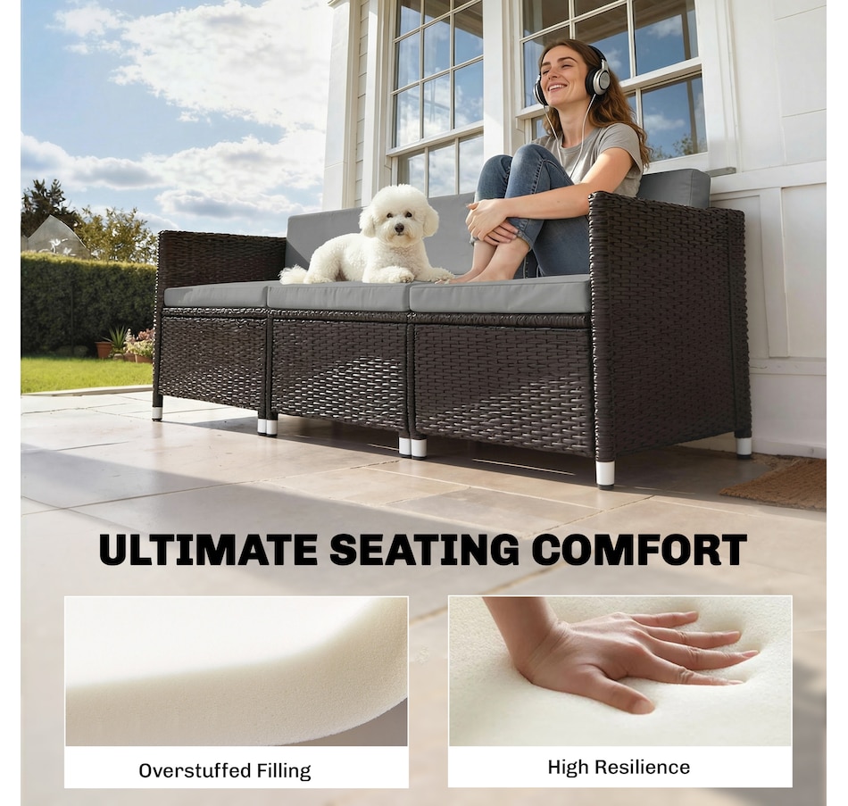 Image 930639_ALTMORE13.jpg, Product 930-639 / Price $164.99 - $169.99, Outsunny Patio Furniture Cushions, Loveseat Cushion with Removable Covers from Outsunny on TSC.ca's Home & Garden department
