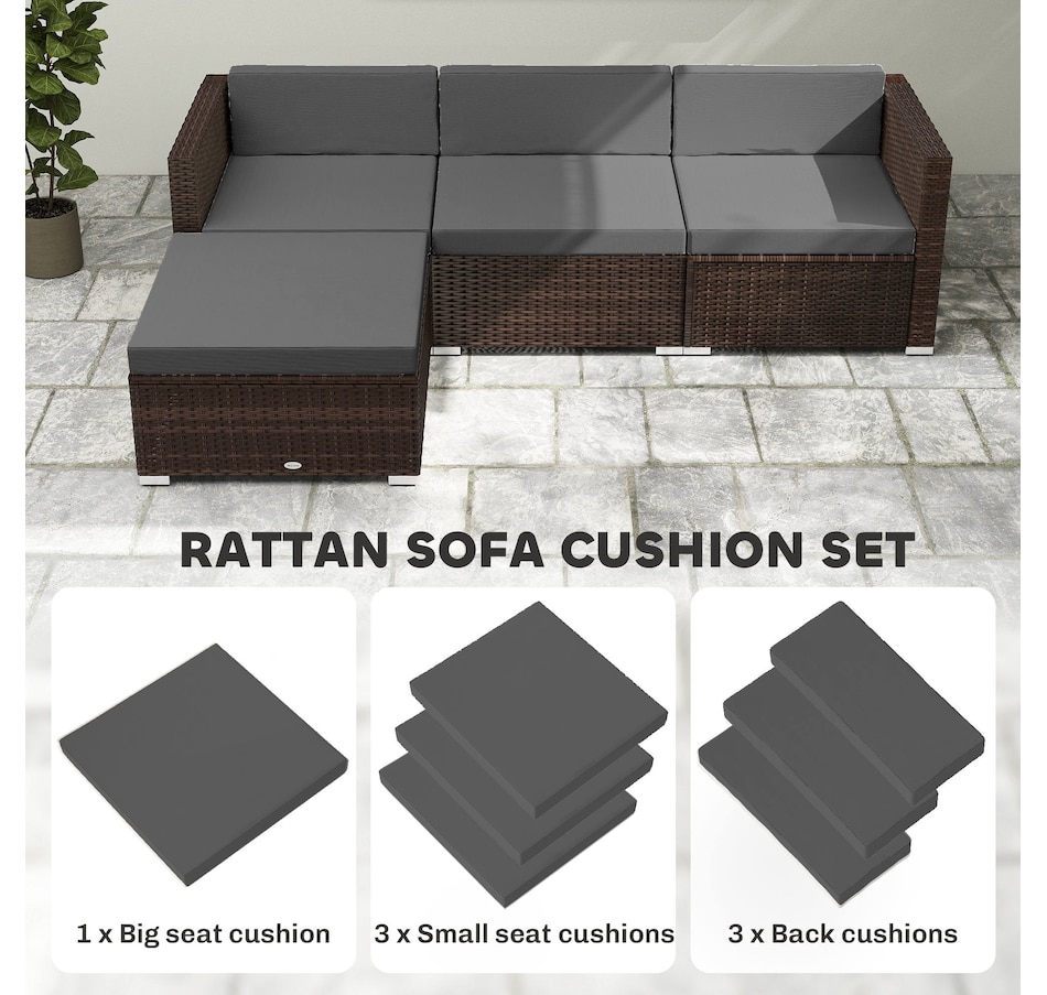 Image 930639_ALTMORE15.jpg, Product 930-639 / Price $164.99 - $169.99, Outsunny Patio Furniture Cushions, Loveseat Cushion with Removable Covers from Outsunny on TSC.ca's Home & Garden department