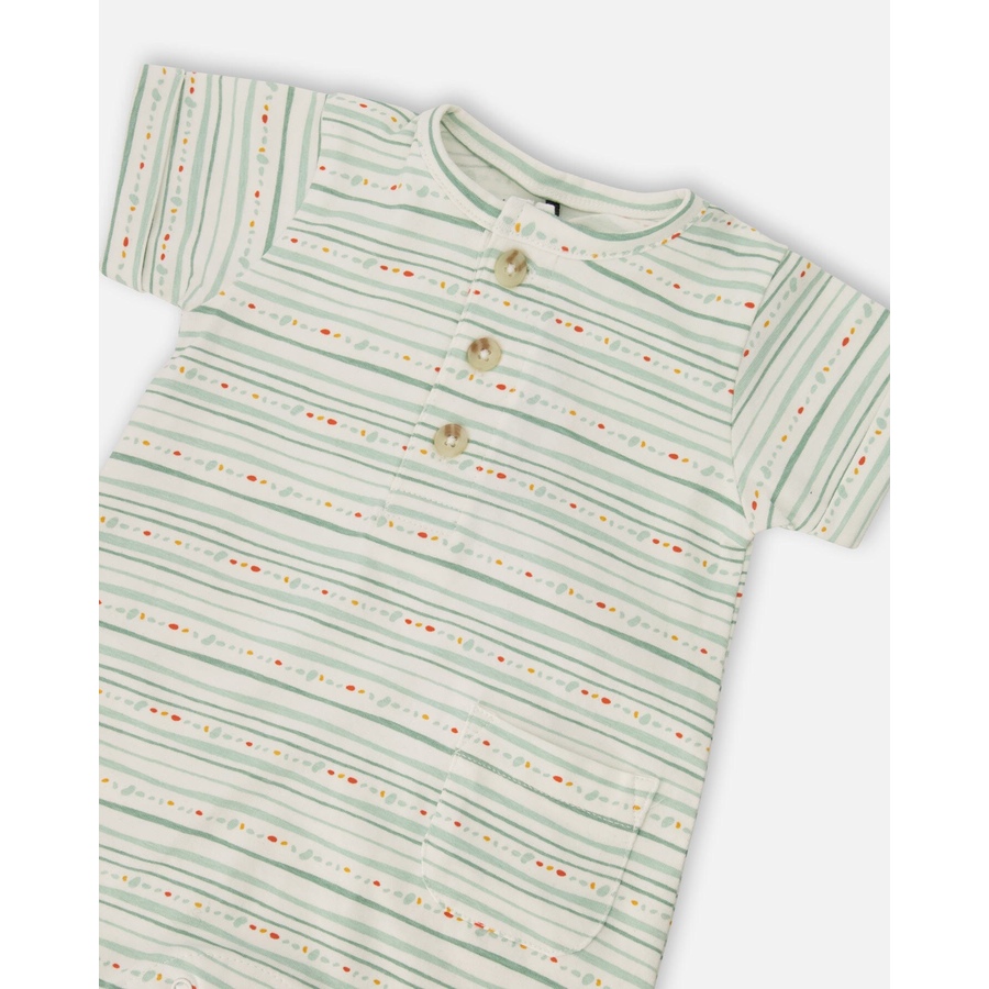 Image 930945_ALTMORE5.jpg, Product 930-945 / Price $19.50, Printed Organic Cotton Romper from Deux par Deux on TSC.ca's Fashion department