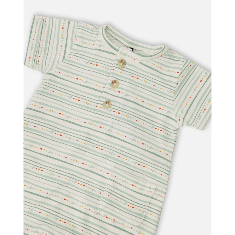Image 930945_ALTMORE9.jpg, Product 930-945 / Price $19.50, Printed Organic Cotton Romper from Deux par Deux on TSC.ca's Fashion department