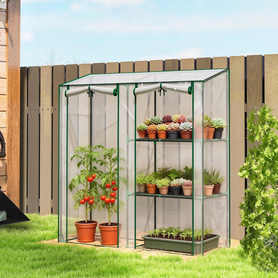 Image 930968_ALTMORE1.jpg, Product 930-968 / Price $62.99, Outsunny Mini Greenhouse, Portable Greenhouse with 3 Shelves, Clear from Outsunny on TSC.ca's Home & Garden department