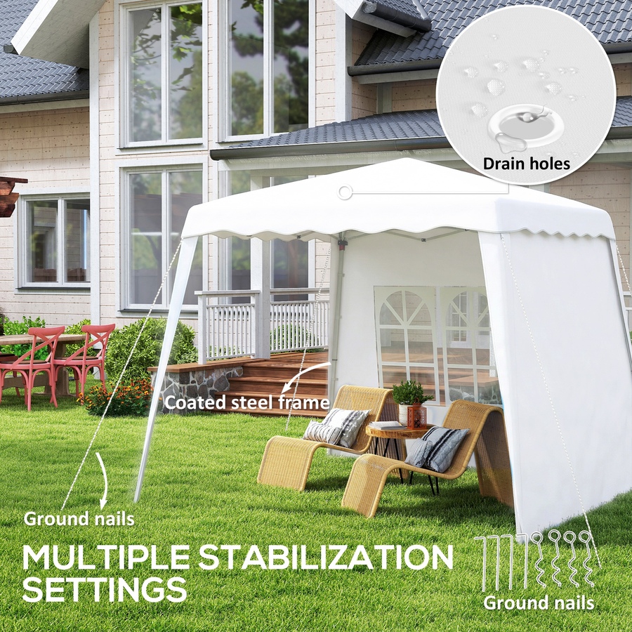 Image 930970_ALTMORE6.jpg, Product 930-970 / Price $109.99, Outsunny 8' x 8' Pop Up Canopy Tent with Carry Bag and Slant Legs, UV50+ from Outsunny on TSC.ca's Home & Garden department