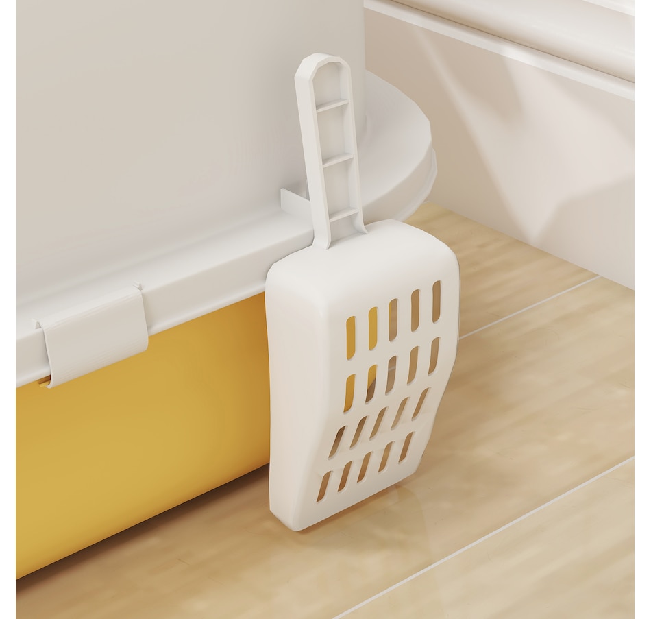 Image 930985_ALTMORE8.jpg, Product 930-985 / Price $50.99, PawHut Cat Litter Box, Enclosed Kitty Litter Box with Lid, Scoop, Yellow from PawHut on TSC.ca's Home & Garden department