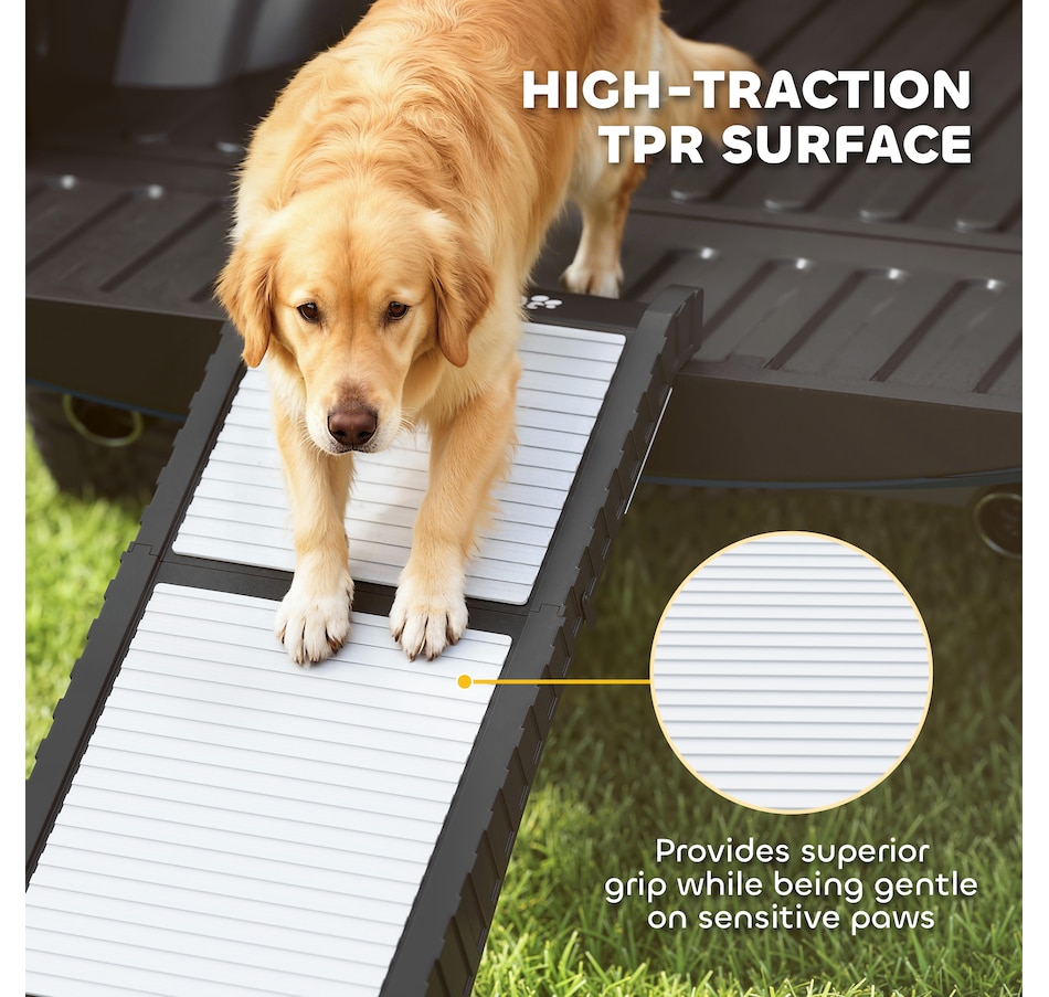Image 930986_ALTMORE6.jpg, Product 930-986 / Price $99.99, PawHut Foldable Dog Car Ramp Non-Slip Surface, Support Leg, 69" x 15.7" from PawHut on TSC.ca's Home & Garden department