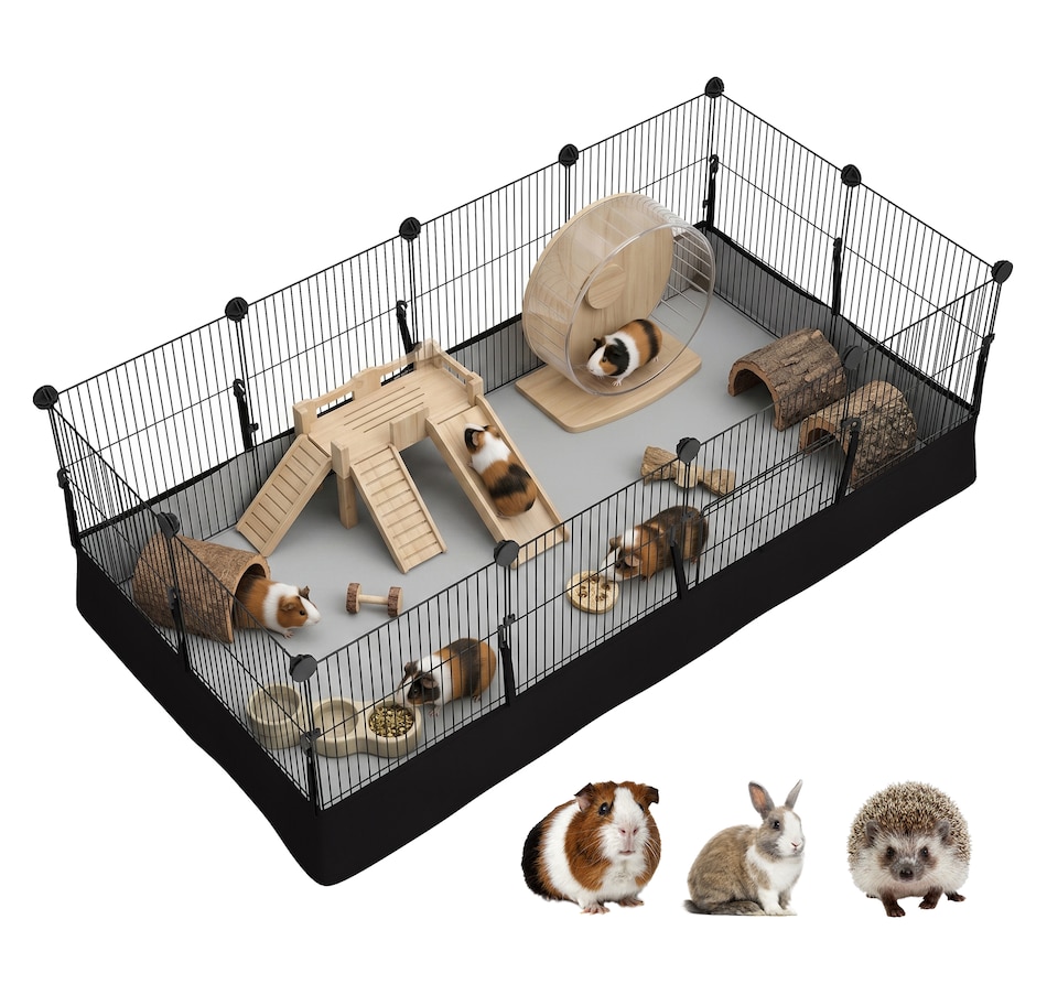 Image 930996.jpg, Product 930-996 / Price $56.99, PawHut Small Animal Cage DIY Playpen with Door 47.2" x 23.6" from PawHut on TSC.ca's Home & Garden department