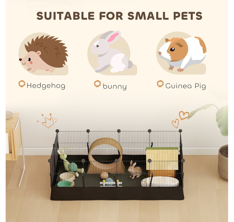 Image 930996_ALTMORE5.jpg, Product 930-996 / Price $56.99, PawHut Small Animal Cage DIY Playpen with Door 47.2" x 23.6" from PawHut on TSC.ca's Home & Garden department