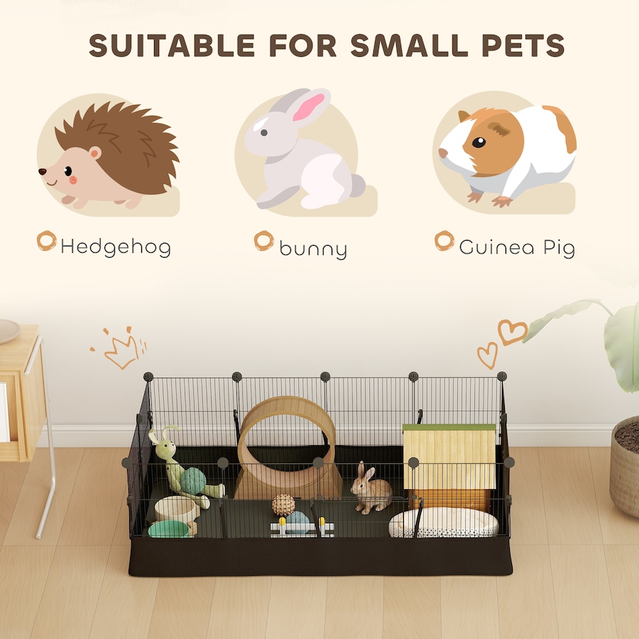 Image 930996_ALTMORE5.jpg, Product 930-996 / Price $55.99, PawHut Small Animal Cage DIY Playpen with Door 47.2" x 23.6" from PawHut on TSC.ca's Home & Garden department